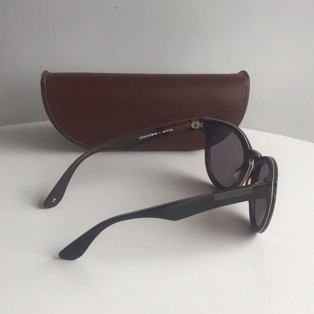 RAEN Dayton optics chocolate Frame Sunglasses with Brown Case